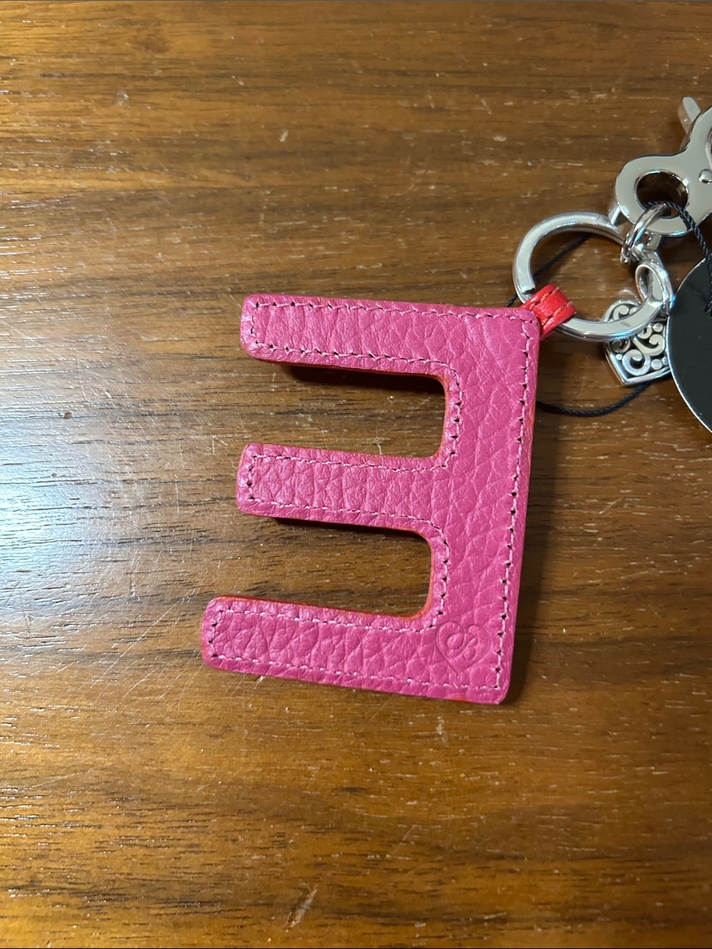Brighton Red and Pink Letter E Bag Charm - Picture 6 of 6
